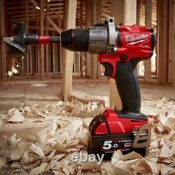 Milwaukee M18FPD2-501X 18V 135Nm GEN3 Brushless Fuel Combi Drill, 5.0Ah Battery