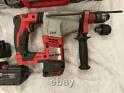 Milwaukee heavy duty drill HD18HX With Battery And Changer In Case 2 Chucks