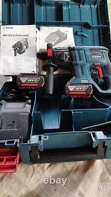 NEW Bosch GBH 18 V-21 Brushless 18v SDS Plus Cordless Rotary Hammer 2 X 5.0AH