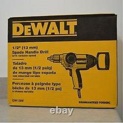 New Dewalt Dw130v Electric Heavy Duty 1/2 9 Amp T-handle Reversible Drill