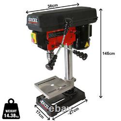 New Heavy Duty 300W 13mm Rotary Pillar Drill 5 Speed Press Drilling Bench Press