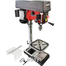 New Heavy Duty 500W 16mm Rotary Pillar Drill Variable Speed Press Drilling Bench