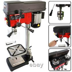 New Heavy Duty 500W 16mm Rotary Pillar Drill Variable Speed Press Drilling Bench