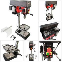 New Heavy Duty 500W 16mm Rotary Pillar Drill Variable Speed Press Drilling Bench