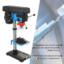 New Heavy Duty 500w Rotary Pillar Drill 9 Speed Press Drilling Bench Press