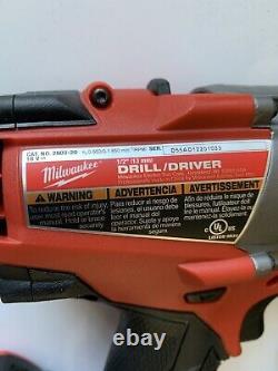 New Milwaukee 1/2 M18 2603-22 Drill Driver Set
