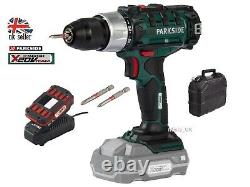 New Parkside 20v Cordless Drill With Led Work light, Li-ion Battery & Charger