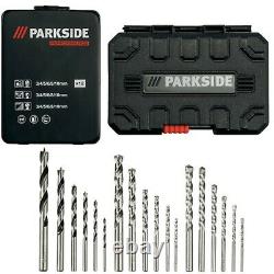 Parkside 20V Performance Cordless Hammer Drill 60 Pcs Set + 2 Battery & Charger