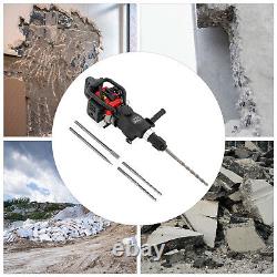 Petrol Hammer Drill 2-Stroke 32.6CC Breaker Demolition Jackhammer Heavy Duty