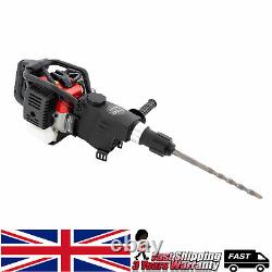 Petrol Hammer Drill 2-Stroke 32.6CC Breaker Demolition Jackhammer Heavy Duty