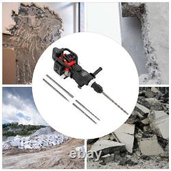 Petrol Hammer Drill 2-Stroke 32.6CC Breaker Demolition Jackhammer Heavy Duty NEW