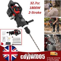 Petrol Hammer Drill 2-Stroke 32.6CC Breaker Demolition Jackhammer Heavy Duty NEW