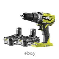 Ryobi ONE+ 18V Li-ion Brushed Cordless Combi drill (2 x 1.5Ah) R18PD3-215SK