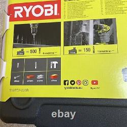 Ryobi ONE+ Brushless Combi Drill 18V R18PD7-220B 2x 2.0Ah Kit. Brand New