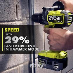 Ryobi PBLH101 ONE+T HP Cordless 18V Brushless Hammer Drill (Body Only) (B New)