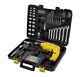 Stanley 550w Hammer Drill With 120-piece Toolkit Yellow & Black