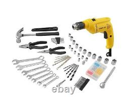 STANLEY 550W Hammer Drill with 120-Piece Toolkit YELLOW & BLACK