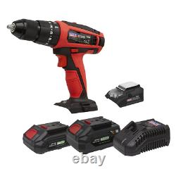 Sealey 20V SV20 Series Ø13mm Combination Drill 2 Batteries CP20VDDKIT