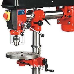 Sealey Radial Pillar Drill Bench Heavy Duty 550W 16mm Chuck 5 Speed Drilling