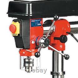 Sealey Radial Pillar Drill Bench Heavy Duty 550W 16mm Chuck 5 Speed Drilling