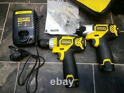 Stanley FatMax 10.8v Li-ion Cordless Combi Drill & Impact Driver