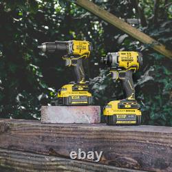 Stanley FatMax V20 18V Cordless Brushless Twin Kit Drill & Impact with 2 x 4.0Ah