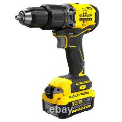 Stanley Fatmax V20 18V Cordless Brushless Hammer Drill with 2 x 4.0Ah Batteries