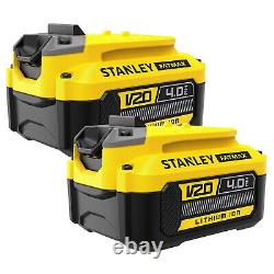 Stanley Fatmax V20 18V Cordless Brushless Hammer Drill with 2 x 4.0Ah Batteries