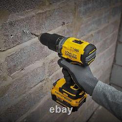 Stanley Fatmax V20 18V Cordless Brushless Hammer Drill with 2 x 4.0Ah Batteries