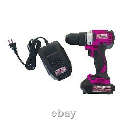 The Original Pink Box 20-Volt Lithium-Ion Brushless Cordless Drill With Battery