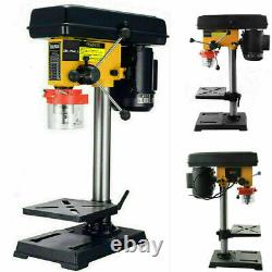 URLWALL Bench Top 9 High Speed Pillar Drill Press & Table Stand 16mm Chuck 230v