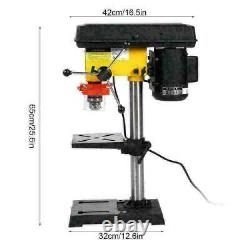 URLWALL Bench Top 9 High Speed Pillar Drill Press & Table Stand 16mm Chuck 230v