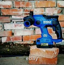 USA SHIP NEW KOBALT 24v MAX 7/8 ROTARY HAMMER DRILL BRUSHLESS SDS+ KRH 124B-03