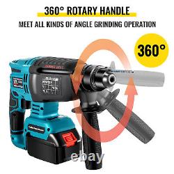 VEVOR Variable Speed Electric Rotary Hammer SDS Cordless Drill 4 Functions 18V