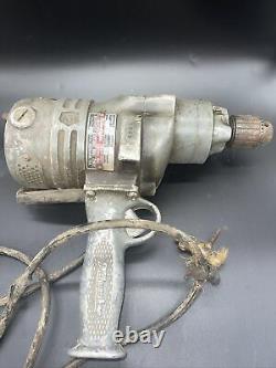 Vintage Milwaukee Heavy Duty Electric Drill C-338. Made in the USA. Collectible