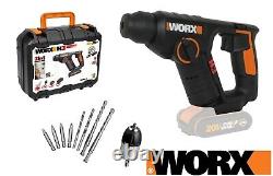 WORX WX394 18V (20V MAX) 1.5Kg Rotary Hammer Drill BODY ONLY + CASE