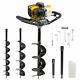 Wolf 52cc Petrol Earth Auger Fence Post Hole Borer Ground Drill & 2 Extns