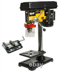 Wolf 9 Speed Pillar Drill 16mm Chuck 500w Motor Press Bench Top Mounted Drilling